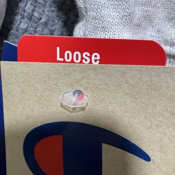 Champion Longsleeve Hoodie Mens Medium Loose Fit Heavyweight Retro Colorpatch - Picture 7 of 11